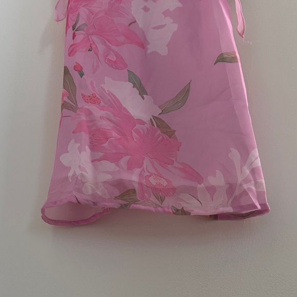 Pink Floral Ruffle Strap Top - Picture 5 of 16